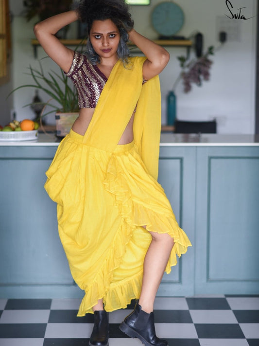 Sooraj Ki Kiran (Pre Stitched Saree) - Suta Bombay