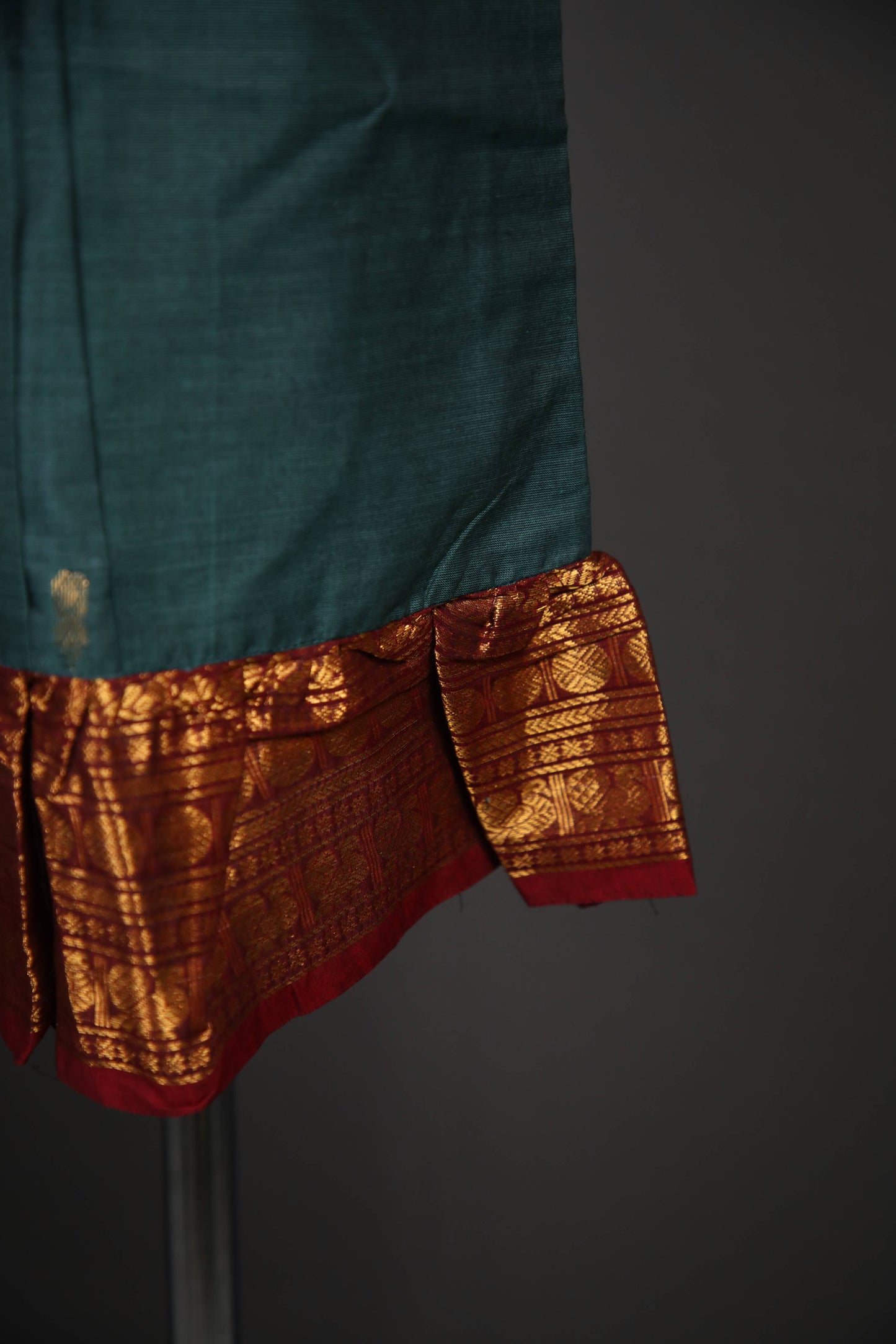 Swara - Tie up Dress in Kanchi Cotton in Teal