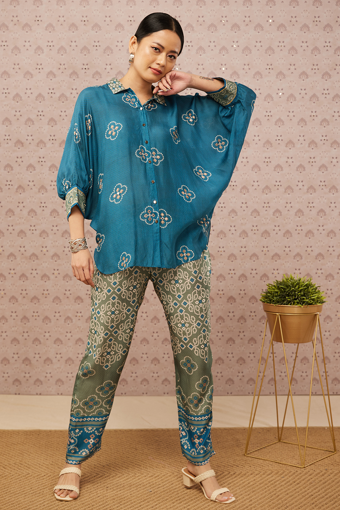 Bandhej Printed Co-Ord Set