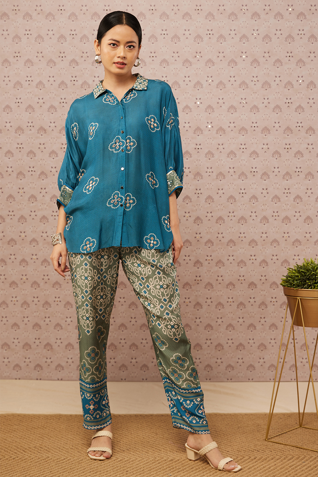 Bandhej Printed Co-Ord Set