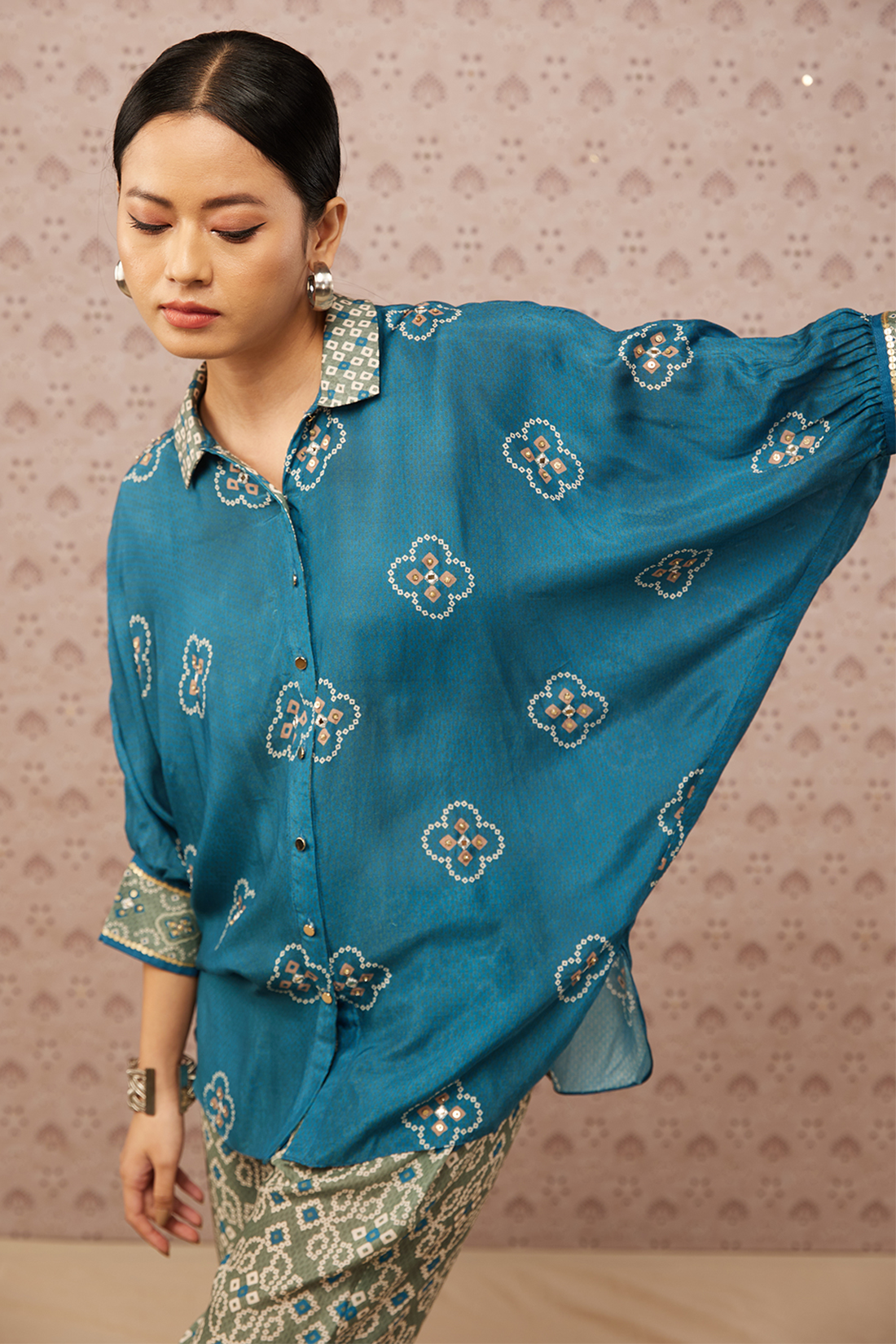 Bandhej Printed Co-Ord Set