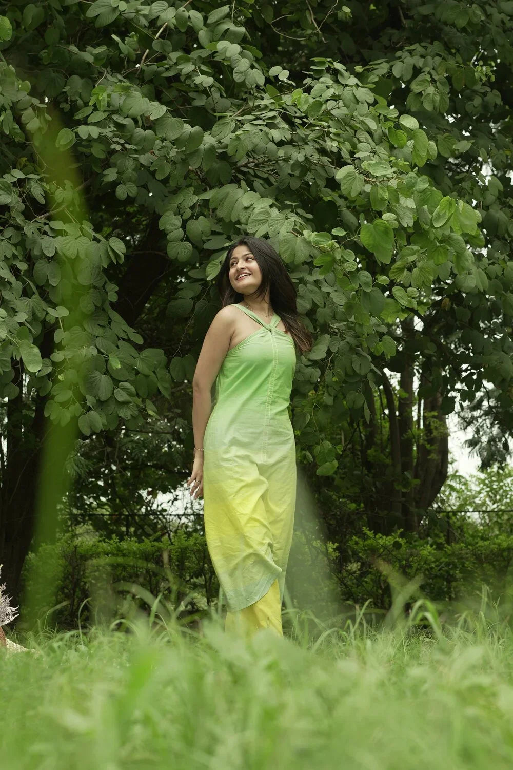 Lemon & Green Stripes Pure Cotton Co-ord-Set