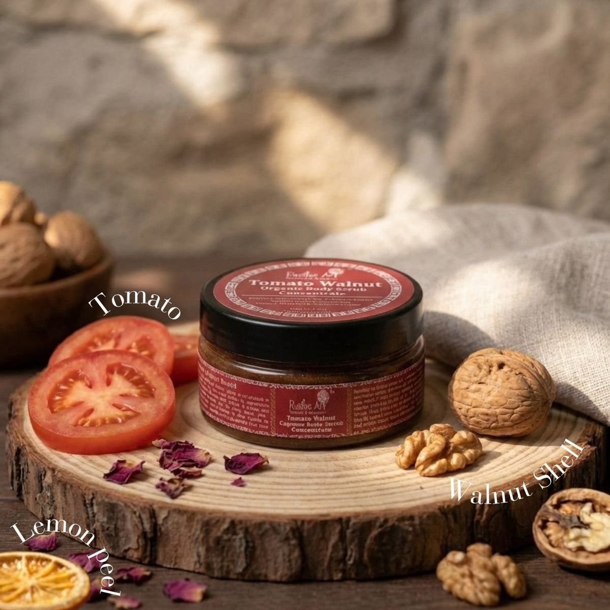 Tomato Walnut Body & Face Scrub Concentrate (100gm)