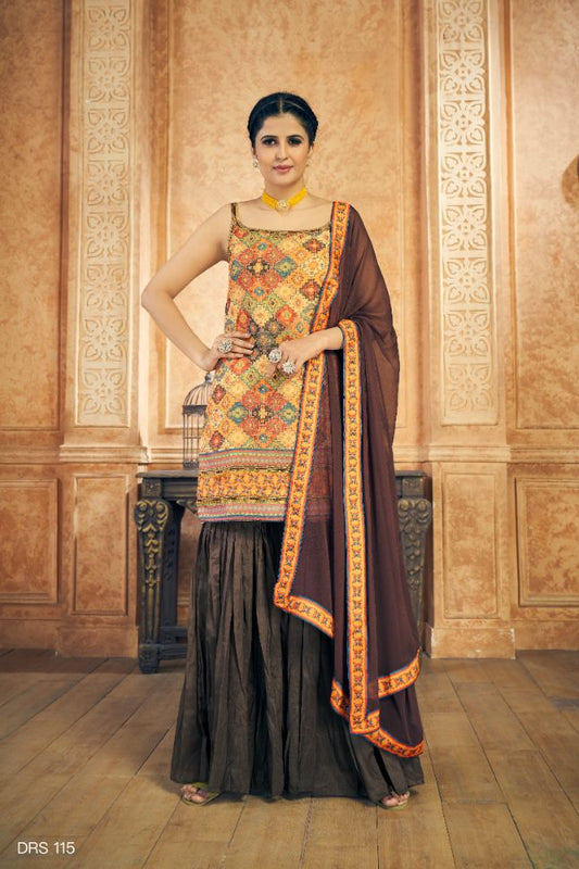 Innovative Resham Multi Color Designer Suit